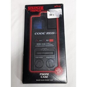 Stranger Things Code Red Walkie Talkie iPhone 15 Pro Max Case Netflix SZN-115